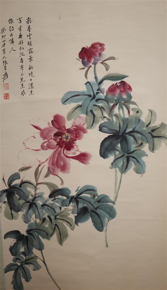 Two Chinese scroll paintings